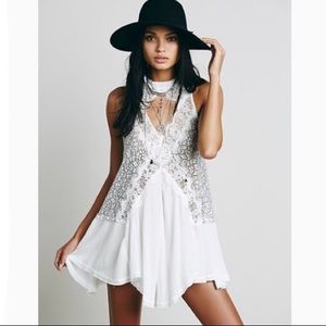 Free People Tell Tale Heart Lace Tunic